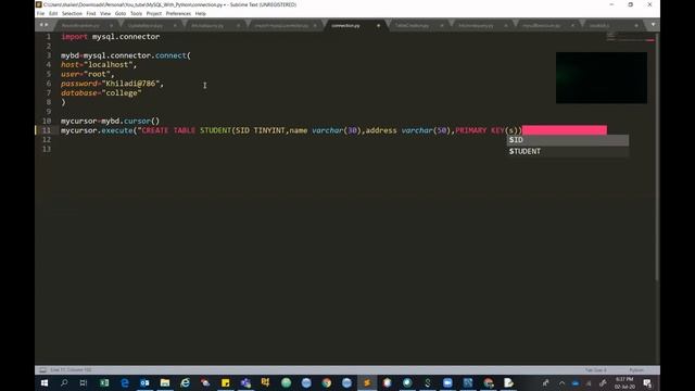 MySQL using Python смотреть онлайн