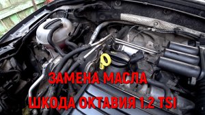 ЗАМЕНА МАСЛА ШКОДА ОКТАВИЯ   А7  1.2 tsi