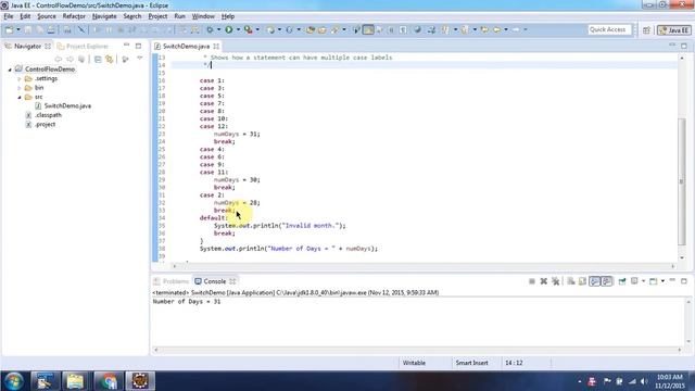 What is the switch statement (multiple cases) in Java? | Java Tutorial смотреть онлайн