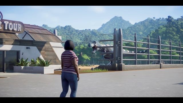 T-REX Warpath, Malusaurus, Utahraptor Fight! - Jurassic World Evolution Theropod Dinosaurs Fight! смотреть онлайн