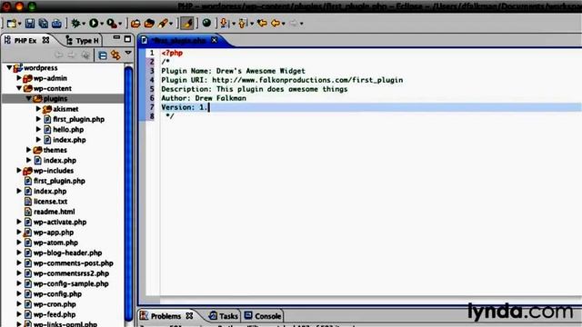 Creating the plugin PHP files смотреть онлайн