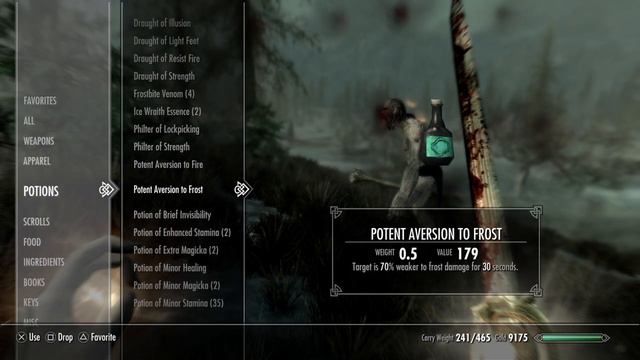 Skyrim Giant Attack Game Physics