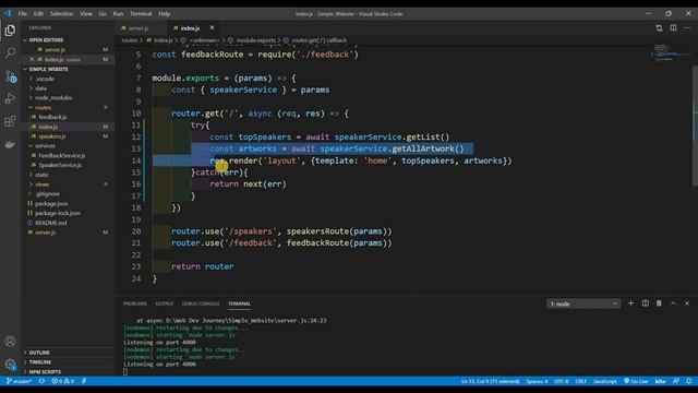 Express - Error Handling смотреть онлайн