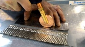 Точечная роликовая сварка фольги к листу, нержавеющая сталь