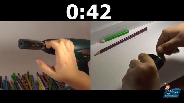 Точилка для карандашей своими руками! Электрическая турбо точилка!