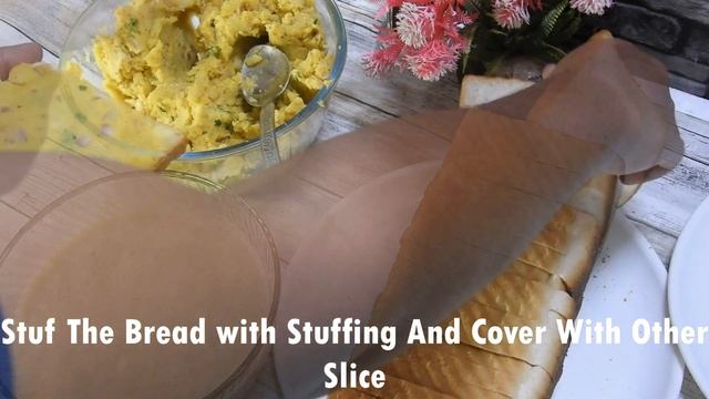 Закуска из хлеба с начинкой из картофеля легко и вкусно