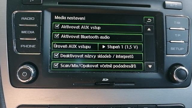 Activation-Aktivácia AUX/Bluetooth VRS Škoda Rádio Bolero смотреть онлайн