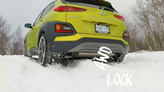 Hyundai Kona AWD / LOCK Demonstration (Winter 2019)