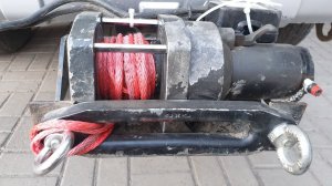 наматываем трос   лебёдки по  быстрому