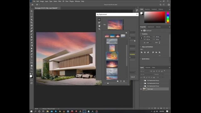 Photoshop 2021 (SKY REPLACEMENT & Edit Control) on just 1 Click. смотреть онлайн