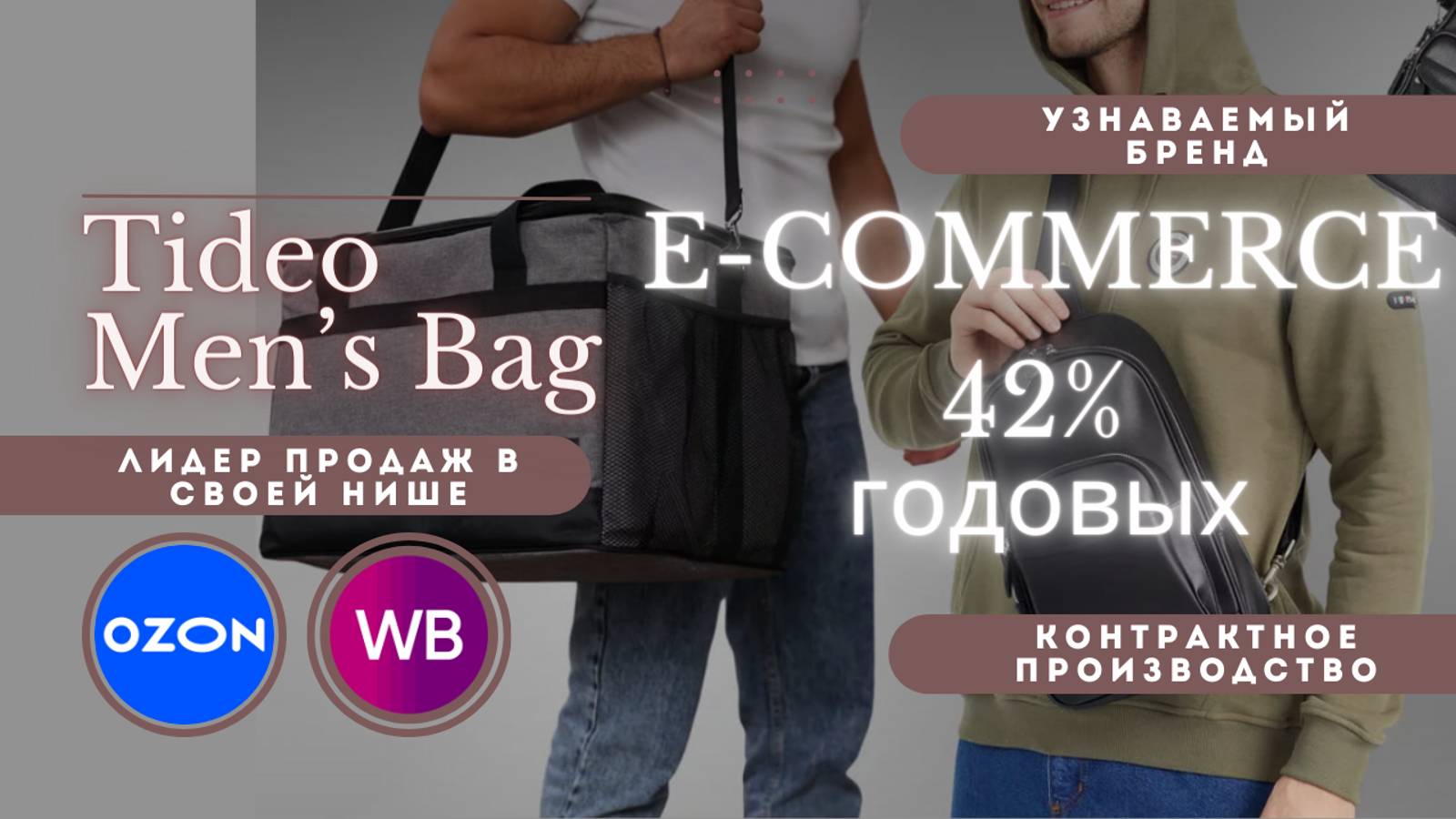 Tideo L E-Commerce WB по продаже сумок | 42% годовых | Лидер продаж в своей нише | Своё производство