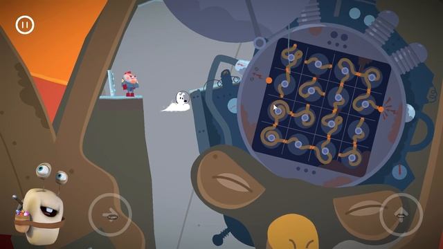 Собачка Мимпи спешит на помощь пришельцам в мульт игре Mimpi Dreams смотреть онлайн