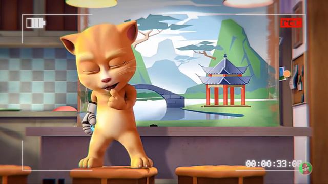 Говорящий кот Том поёт песню Бада Бум смотреть онлайн