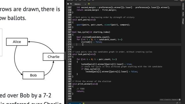 CS50 Tideman Problem Set 3 (pset3) Walkthrough (Step by Step Solution) смотреть онлайн