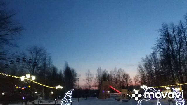 Парк им.Пушкина. Пермский край, г.Лысьва (28 декабря 2021г.) смотреть онлайн