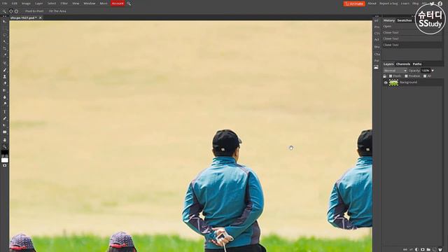 photopea기초) 도장툴(clone)로 아이 합성 노하우 옵션 팁 смотреть онлайн