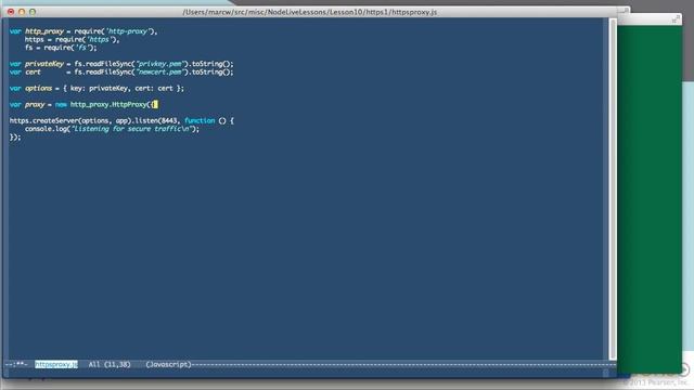 81 Learning Nodejs 80 Secure your projects with HTTPS proxy servers YouTube смотреть онлайн