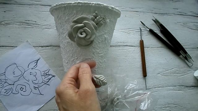 ДЕКОРИРУЮ СТАРЫЙ ГЛИНЯНЫЙ ГОРШОК #diy #handmade смотреть онлайн