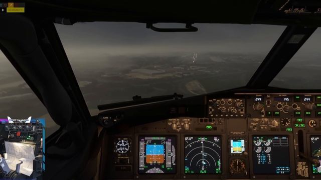 MSFS2020 Boeing 737-800NG Crosswind Landing At Brussels Charleroi