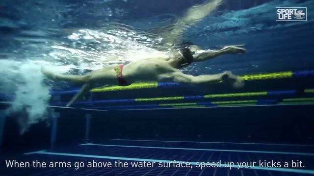 Плавание кролем на спине. Полная координация движений. Александр Герасимов(eng subtitles) смотреть онлайн