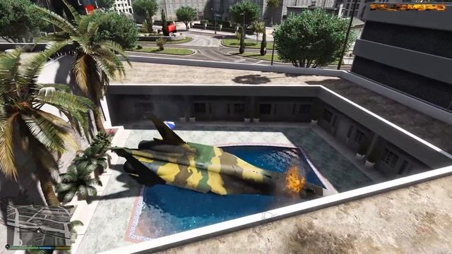 GTA V: Sukhoi Su-35S Flanker-E Plane Best Extreme Crash Compilation смотреть онлайн