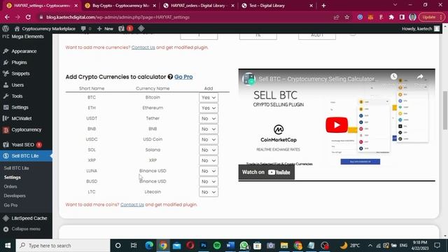 How to Sell BTC and other crypto coins on Any WordPress Website смотреть онлайн