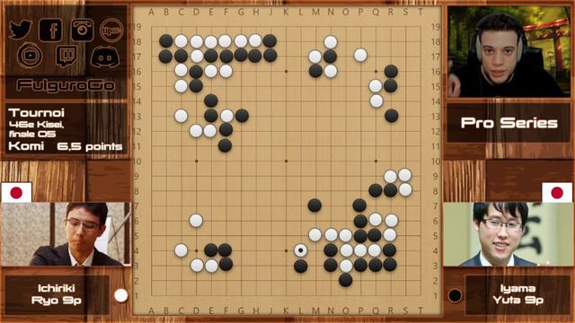 Pro Series - Ichiriki Ryo 9P VS Iyama Yuta 9P - 46e Kisei finale 05 #258 | Jeu de Go смотреть онлайн