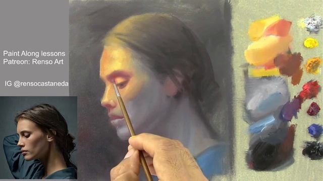 Live oil painting - Color Theory Practice смотреть онлайн