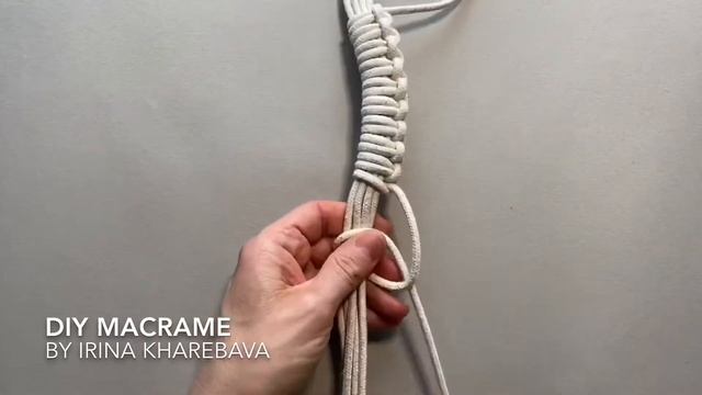 ПОДВЕС петля макраме. Плетём повес для кашпо (часть 1) смотреть онлайн