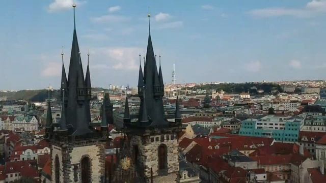 Прага Старый город, Тынский храм. Praha Old Town смотреть онлайн