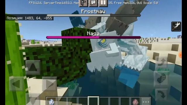 Ледочрев--Frostmav (Movzie's Mobs) VS 10 Рандомных боссов (мобов). Mob Battle