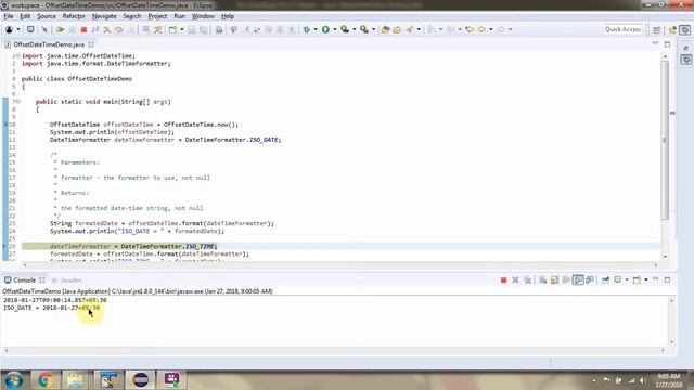 How to use format method of OffsetDateTime Class? | Java 8 Date and Time смотреть онлайн