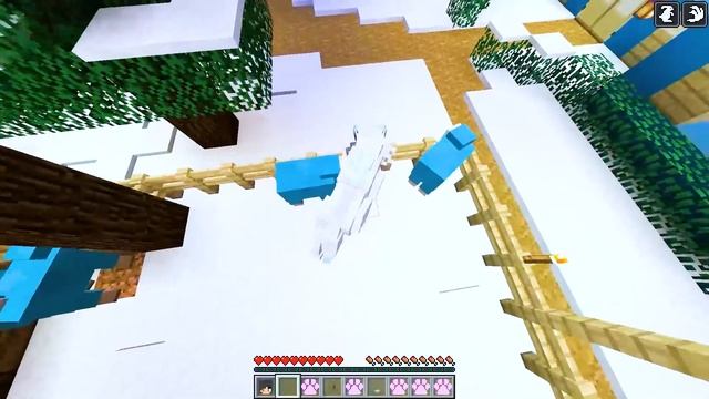 Playing Minecraft as the WINTER WOLF! смотреть онлайн