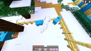 Playing Minecraft as the WINTER WOLF!