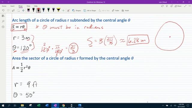 Section 6.1 - Angles, Arc Length and Circular Motion смотреть онлайн