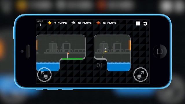 Обзор игры Flappy Golf для iOS смотреть онлайн