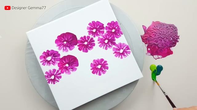 (600) Flower garden | Easy Painting ideas | Acrylic Painting for beginners | Designer Gemma77 смотреть онлайн