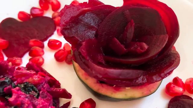 Root Beet Rose and VERY HEALTHY Salad With Beets and Hearts! Роза из Свеклы и Очень Полезный Салат! смотреть онлайн