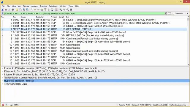 Calculating TCP connect time and HTTP Response Time with Wireshark смотреть онлайн