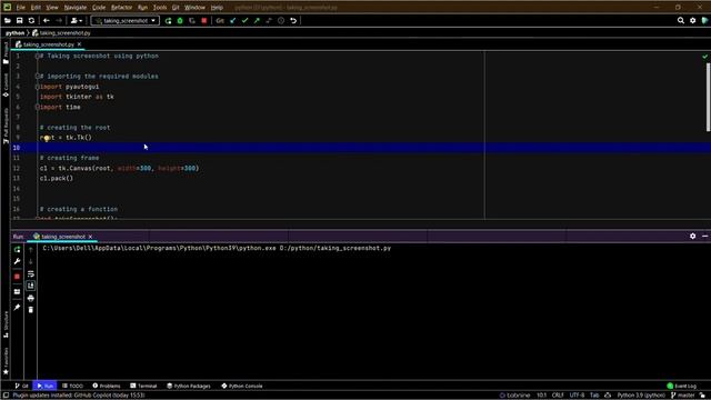 Taking Screenshot Using Python смотреть онлайн