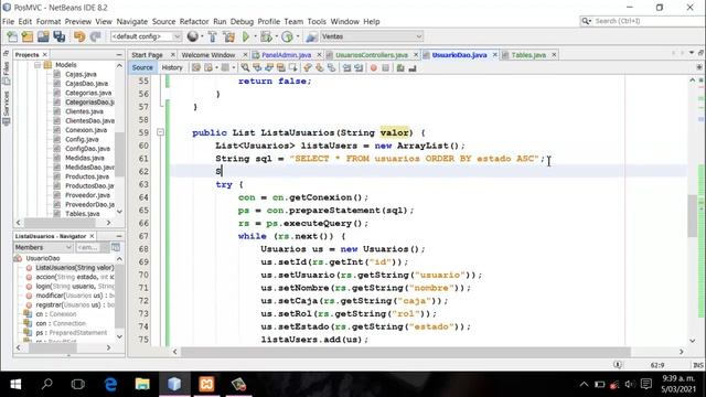 Sistema de venta en Java y MySQL - Cambiar color de las celdas y buscar usuarios смотреть онлайн