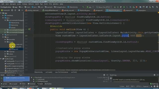how to create popup box in android || create popup window in android example || avadh tutor смотреть онлайн