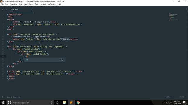 Bootstrap Modal Login Form (POPUP WINDOW) смотреть онлайн