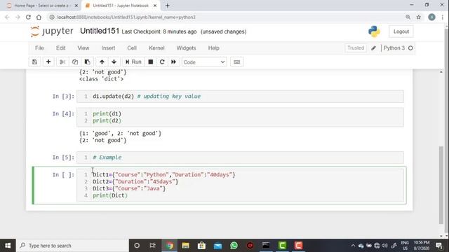 187 Python Dictionary update Method смотреть онлайн