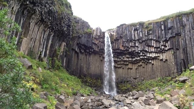 Svartifoss Basalt Columns Iceland смотреть онлайн