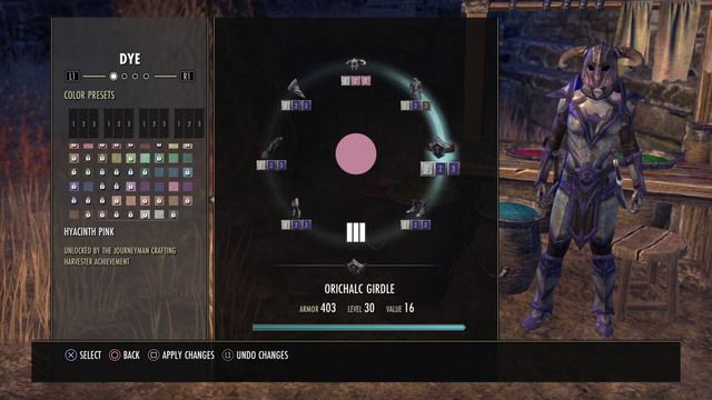 The Elder Scrolls Online: Tamriel Unlimited how get colors on your armor. смотреть онлайн