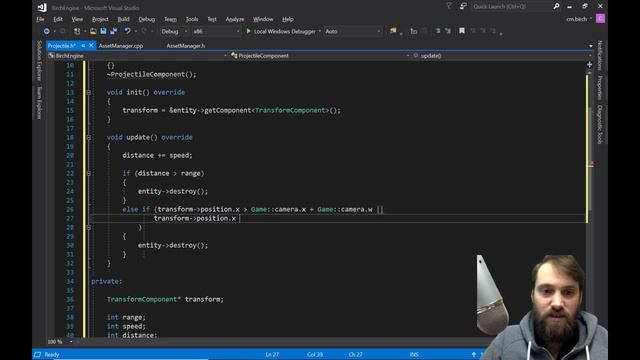 How To Make A Game #22 : Projectiles/Game Object Creation : Asset Manager in C++ And SDL2 Tutorial смотреть онлайн