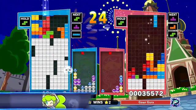 Puyo Puyo Tetris 2 [Swap] - Juice (Ess) vs Gawr Gura (Amitie) FT15 смотреть онлайн