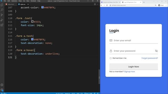 Responsive Login and Registration Form in HTML CSS & JavaScript смотреть онлайн