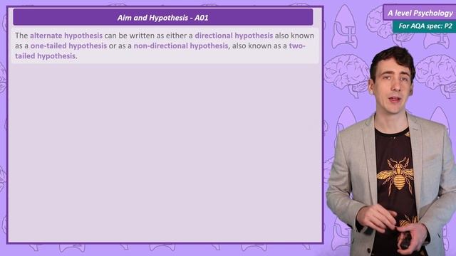 Aims and Hypotheses - Research Methods [ A Level Psychology ] смотреть онлайн